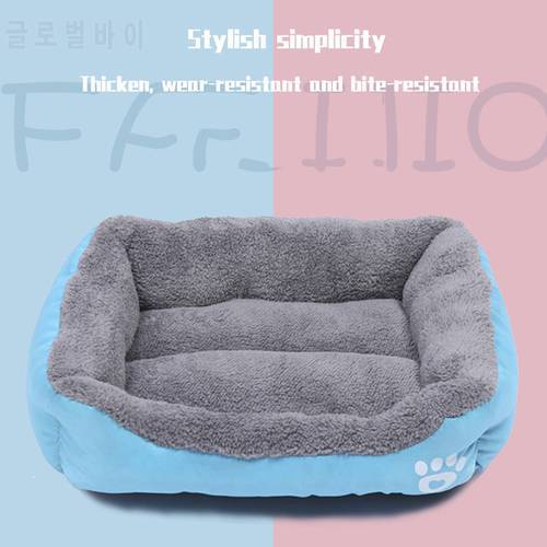 Cat and dog pet bed soft kennel kennel bed house sleeping bag mat tent pet warm and comfortable dog house soft fleece kennel dog