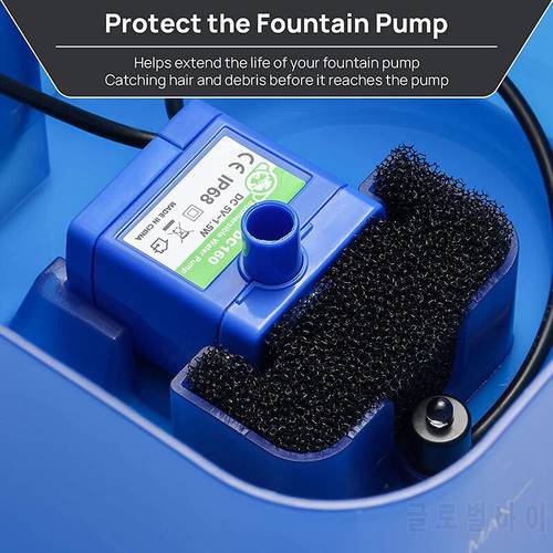 Sponge Filter for Cat Water Fountain Replacement Pet Fountain Foam Filter Cat Drinking Fountain Sponge Foam Filter for Pet