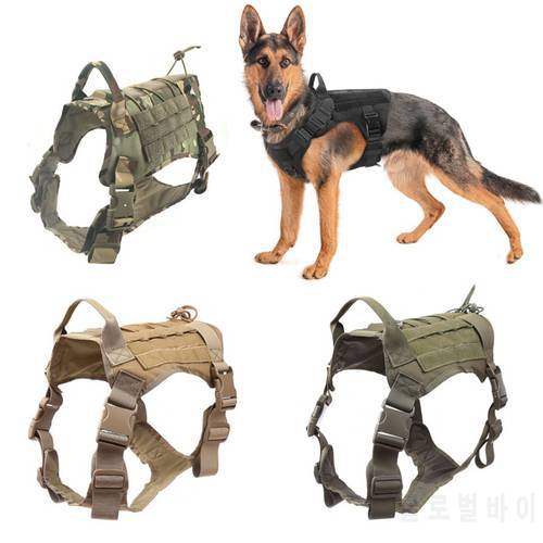 Tactical Dog Harness Pet Training Vest Dog Harness Supplies And Leash Set For Small Medium Big Dogs