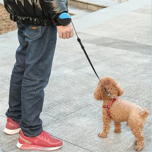 Hands-Free Pet Leash Durable Wrist Belt Strap Dog Leash Retractable Walking Medium Small Pet Teddy Cats Leash Leading Dogs Rope