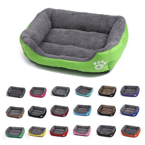 TNLY 19Colors Large Pet Cat Dog Bed Warm Cozy Dog House Soft Fleece Nest Dog Baskets Mat Waterproof Kennel Chew Proof Dog Bed