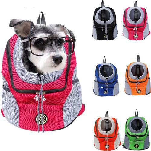 Pet Backpack Portable Travel Bag Cat Chest Folding Bag Pet Dog Outing Supplies Dog Carrier Backpack for Small Medium Dogs Cats