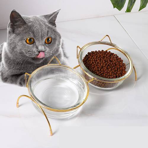 New Cervical Non-Slip Pet Bowls For Cats Food Cat Water Bowl Double Cat Bowl Dog Bowl Pet Feeding Cat Dogs Feeder supplies