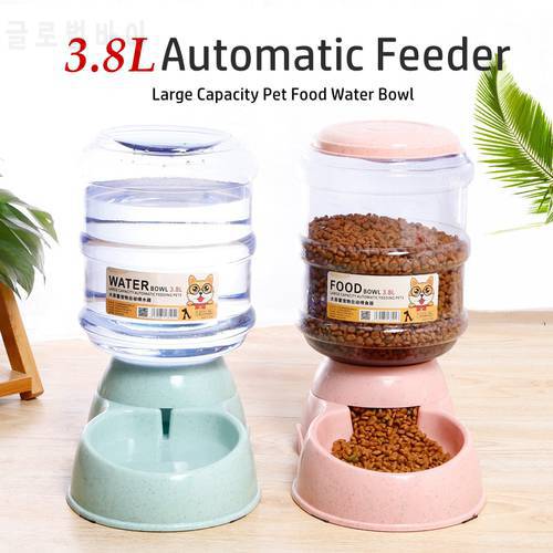 3.8L Cat Water Fountain Large Capacity Pet Dog Drinkers Automatic Feeder Drinking Animal Pet Food Water Bowl Dog Bowl