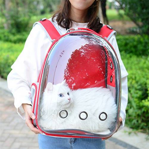 Pet Cat Carrier Backpack Breathable Cat Travel Outdoor Shoulder Bag For Small Dogs Cats Portable Packaging Carrying Pet Supplies