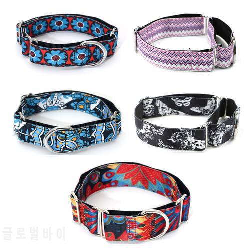 Pet Dog Collar Safety Martingale Dog Necklace Super Strong Durable Nylon Collars for Small Medium Large Dog 2.5cm to 3.8cm Wide