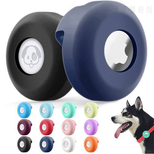 Silicone Airtag Case For Apple Cat Dog Collar Clip Cover Pet Anti-loss Locator Tracker Protective Sleeve Airtags Accessories