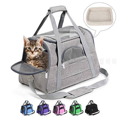 Pet Carrier Bags Breathable Portable Mesh Pet Backpack Dog Outdoor Travel Foldable Waterproof Cat Carrier Bag Pet Car Bag