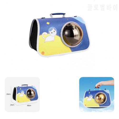 Stylish Pet Travel Carrier Zipper Closure Visible Pet Flight Case Cat Carrier Portable Dog Travel Case