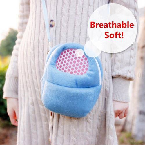 Breathable Warm Portable Small Hamster Pet Carrier Travel Packet Bag Travel Bags Guinea Pig Carry Mesh Pouch Pet Products