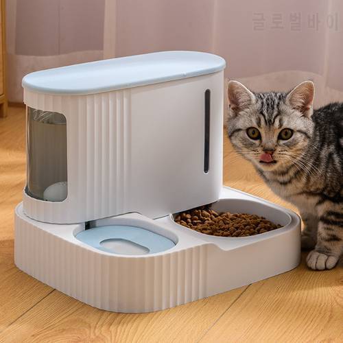 Pet dog cat automatic water dispenser feeder water storage continuous food feeder cat dog bowl pet supplies bowl cat