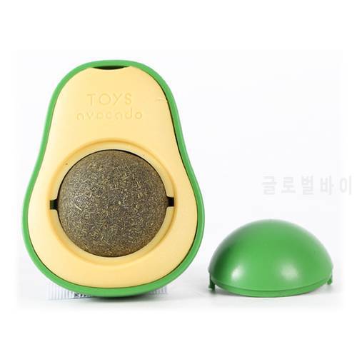 Cat Licking Toy Natural Catnip Wall stickup avocado style insect Gall Fruit Cat Snacks clean intestinal cleansing tone Cat Grass
