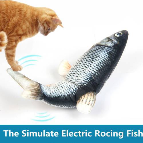 Pet Cat Toy Simulation Fish USB Charging Electric Moving Dancing Fish Toy for Dog Cat Chewing Cat Toys Interactive