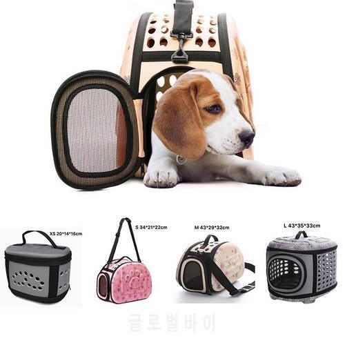 Outdoor Breathable Pet Bag Portable Pet EVA Shoulder Travel Bag Handbag Space Cats Dogs Backpack Folding Shoulder Bag Cats Dogs