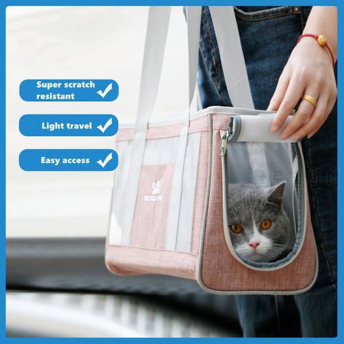Summer pet outing bag, breathable mesh bag, easy-to-carry pet bag. Suitable for small dogs and cats