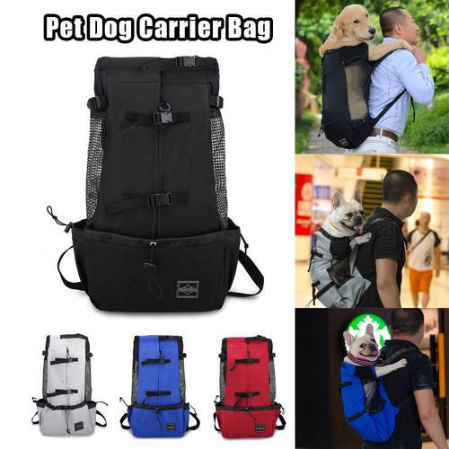 Breathable Dog Backpack For Small Medium Large Dogs Outdoor Pet Travel Dog Carrier Bag For Large Golden Retriever Bulldog Bags