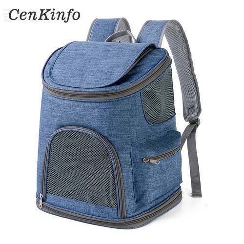 Soft Cat Backpack Ventilated Dog Bags Carrier for Cats Foldable Portable Pet Transportation Travel Bag Dog Carrier CenKinfo