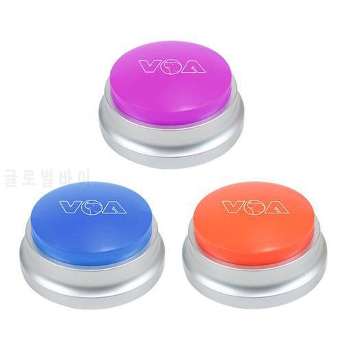 Pet Speaking Toy Sound Button Sound Buzzer Recordable Talking Button Event Party Game Supplies Pet Dog Training Toys Gift