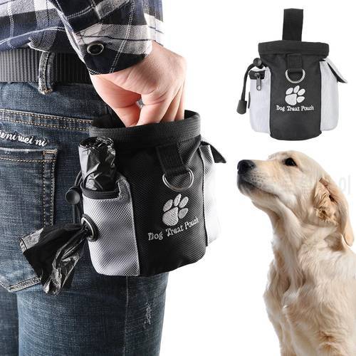Portable Dog Treat Bag Outdoor Dog Treat Pouch for Training Feeding Bag Large Capacity Pet Trainer Waist Bag Dog Supplies
