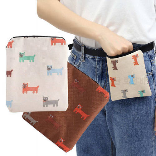 Dog Training Treat Tote Bags Pet Portable Waist Pockets Training Accessory Pet Obedience Agility Outdoor Snack Reward Bag