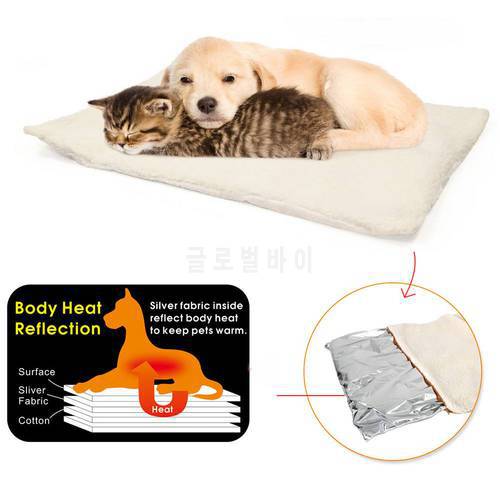 Pet Supplies Self Heating Warm Pet Blanket Pad Winter Warm Heated Pad Mat For Dogs Cat Rug Thermal Pillow