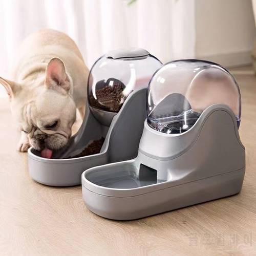 Pet Automatic Feeder Large Capacity Drinking Waterer Fountain Dog Feeding Bowls Water Bottle Puppy Drinker Automatic Dispenser