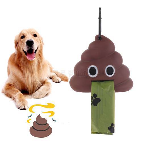 Portable Pet Waste Bag Dispenser Picker Garbage Bags Storage Box Poop Pouch Cat Trash Carrier Dog Dispenser Poop Bag