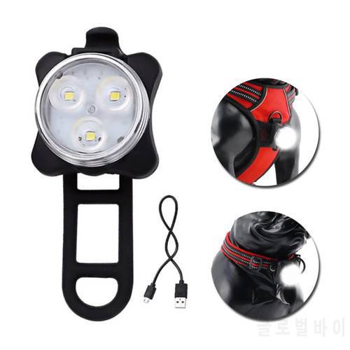 Dog Safety Led Light 4 Modes USB Rechargeable Pet Light Outdoor Night Pet Collar Leash for Small Medium Dogs Pet Accessories