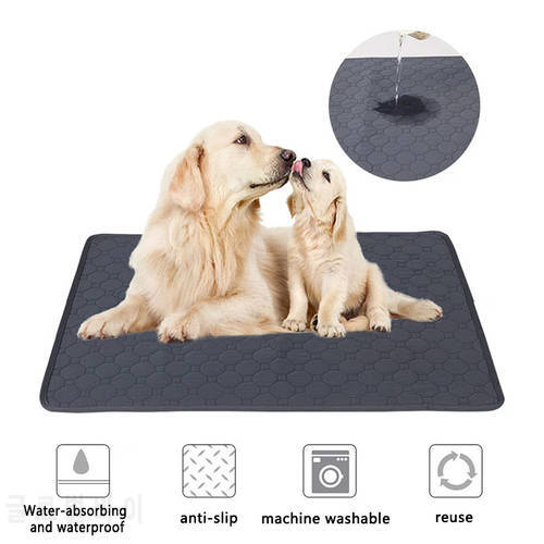 Washable Pet Diaper Pad Non-slip Anti-stick Hair Pet Absorbent Diaper Pad Multifunctional Cat And Dog Training Pad