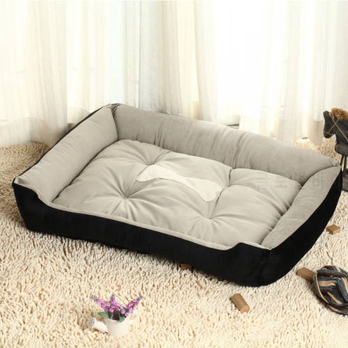 Autumn Winter Warm Plush Pet Sleeping Mattress Bed Waterproof Cotton Kennel Sofa for Small Medium Large Dog Cat Supplies