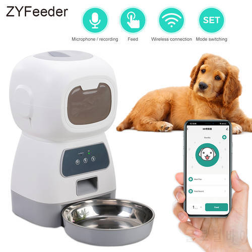 3.5L Wifi APP Controll Smart Automatic Pets Feeder For Cats Dogs Food Dispenser Timer Dogs Cats Supplies Feeding Bowl