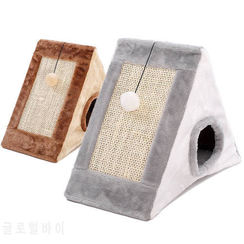 Pet Cat Kennel House Cat Climbing Frame Cat Scratching Board Grinding Claws Sisal Scratching Board Cat Supplies Pet Kennel House
