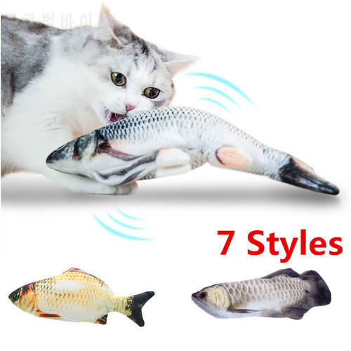 USB Charging Simulation Fish Pet Cat Toy Electric Moving Dancing Fish Toy for Dog Cat Chewing Playing