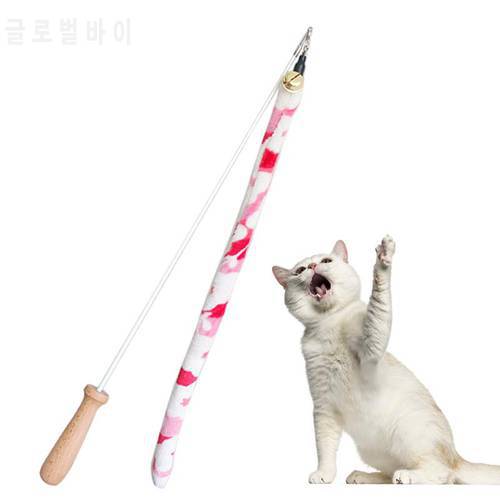 1pc Retractable Cat Wand Toy Interactive Funny Long Pendant Cat Teaser Kitten Play Wand Pet Supplies Pet Accessories