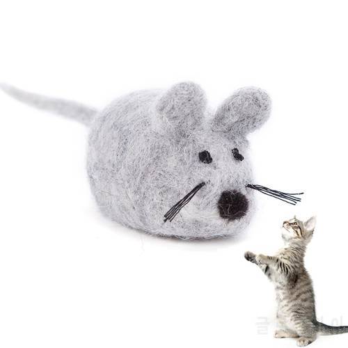 Cat Mouse Toy Catnip Pet Toy Kitten Chew Toy Realistic Mouse Cat Toy Wool Kitten Teeth Grinding Toy Cat Interactive Toy