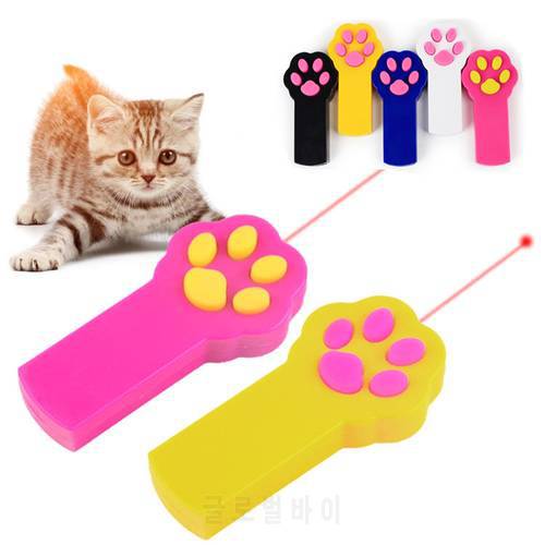 1PCs Tease Cats Rods Remote Laser Stick Pen Funny Toys for Cats Lovely Paw Beam Pet Interactive Toy Puppy Training Pet Supplies