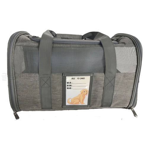 Cat Bags Portable Dogs Carrier Bag Mesh Breathable Carrier Bags for Puppy Foldable Cats Handbag Travel Pet Bag Transport Bag