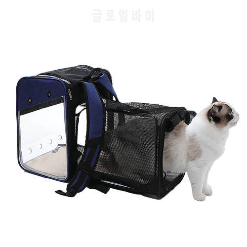 Carrier for Cat Backpack Portable Space Capsule Dog Bag Pet Transparent PVC Travel Bag Large Capacity Breathable for Pet