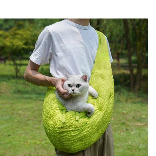 Dog Sling Pet Cat Bag Dog Sling Carrier Take Pets Out For Walking Cats And Dogs Portable One-shoulder Diagonal Warm Small Dog