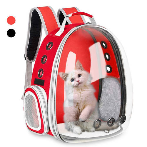 Cat Bag Pet Carrier Backpack Bubble Arc Clear Window Little Dog Airline-Approved, Designed for Travel, Hiking, & Outdoor Use