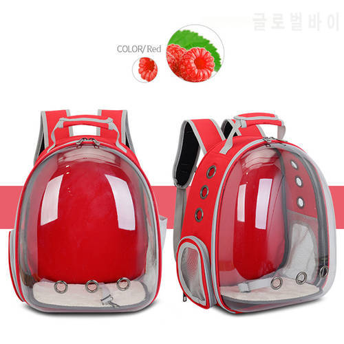 Cat Bag Breathable Portable Pet Carrier Bag Outdoor Travel Backpack for Cat and Dog Transparent Space Pet Backpack Space Capsule