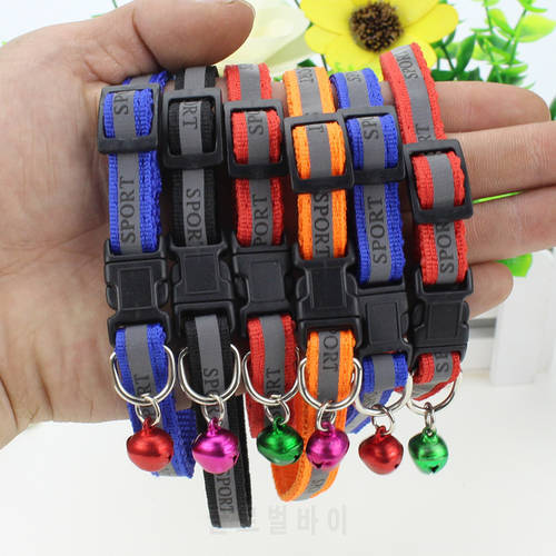 High Quality Reflective Dogs Cats Collars Small Dog Kitten Necklace Adjustable Safety Belt Nylon Buckles Pet Supplies