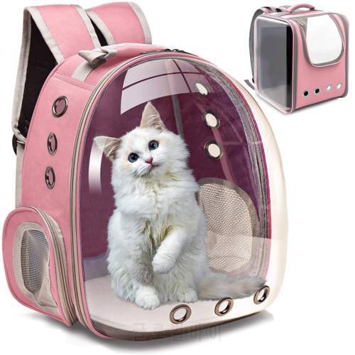 Cat Carrier Bags Breathable Pet Carriers With Side Entrance Dog Backpack Travel Space Capsule Cage Pet Transport Bag Carrying