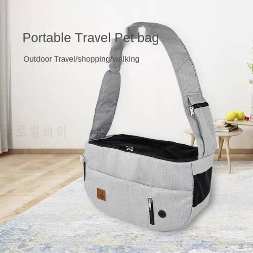 Portable Pet Bag Cute Backpack Outdoor Travel Handbag Carrier Bags Soft Crossbody Bag For Supplies Pet Mesh Puppy Breathable Dog