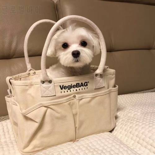 Cat Bag Portable Go Out Portable Small Dog Pet Large Capacity Cat Bag Cage Canvas Dog Backpack Cat Supplies Pet Carrier