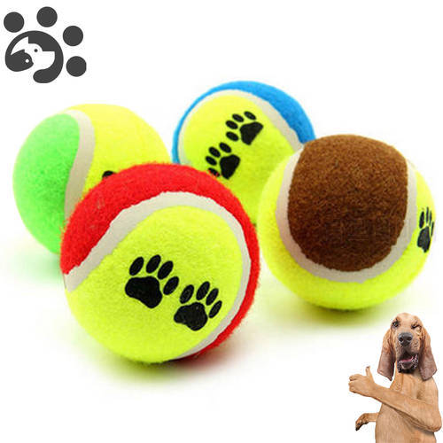 Pet Dog Ball Toy for Small Large Dogs Interactive Toys Tennis Ball Rubber Flexible Durable Balls Toy Golden Retriever Labrador