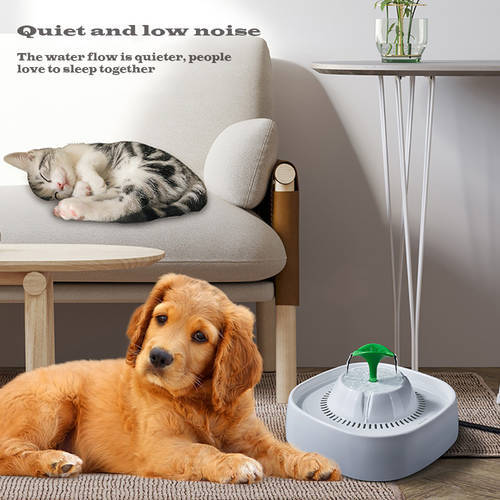 1.3L Automatic Cat Water Fountain Filter Indoor LED Electric Mute Water Feeder USB Pet Drinker Bowl Cat Dog Drinking Dispenser