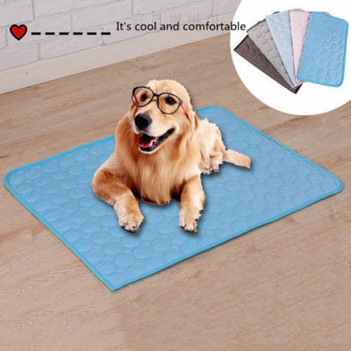 Dog Cooling Mat Summer Pad Mat For Dogs Cat Breathable Blanket Cat Ice Pads Washable Sofa Breathable Pet cool Dog Bed Pet Mat