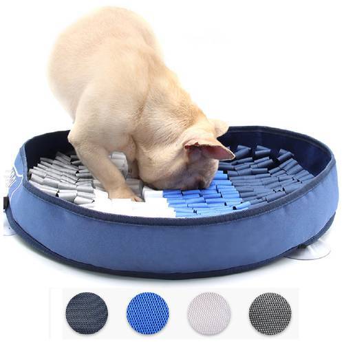 Pet Dog Snuffle Mat Dog Sniffing Training Blanket Detachable Fleece Pads Dog Mat Relieve Stress Nosework Puzzle Toy Pet Nose Pad