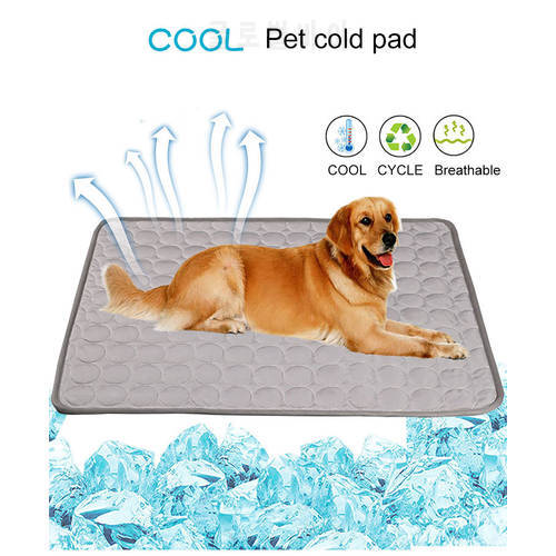 Dog Mat Cooling Summer Pad Mat For Dogs Cat Blanket Sofa Breathable Pet Dog Bed Summer Washable For Small Medium Large Dogs Cold